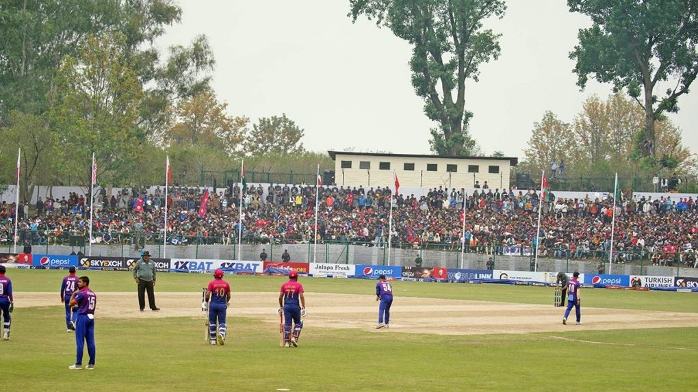 वर्षाले रोकिएको नेपाल र यूएईबीचको फाइनल खेल फेरि सुरु