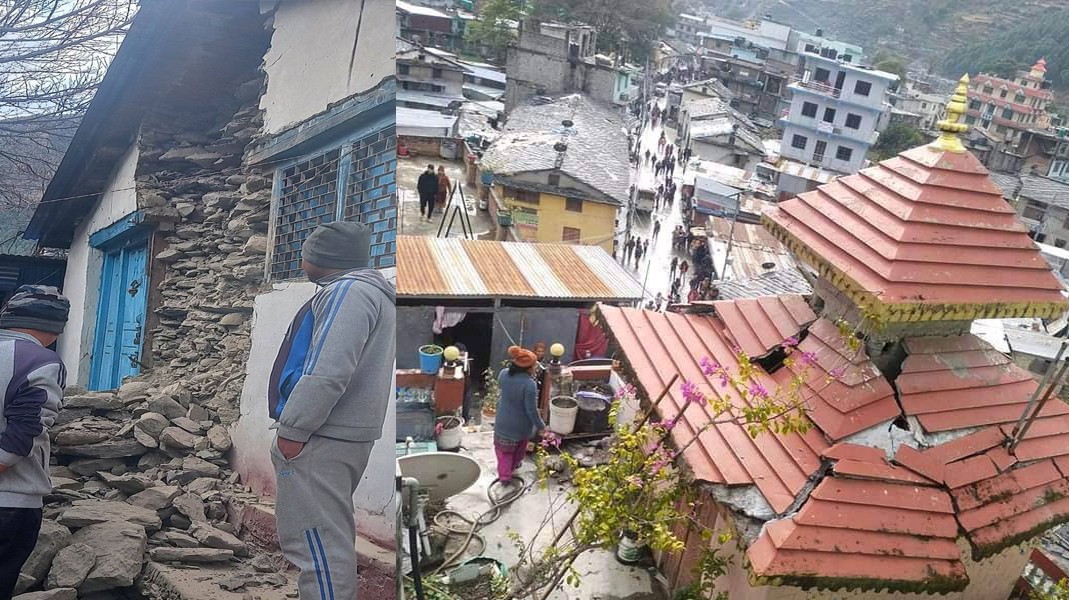 भूकम्पले बाजुरा,बझाङका घर तथा मन्दिरहरुमा क्षति