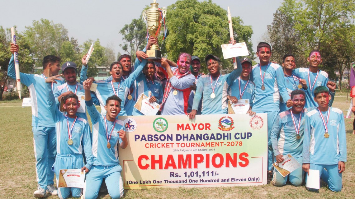 मेयर धनगढी प्याब्सन कपको उपाधि स्टेपिङलाई, लिटल फ्लावर उप–विजेता