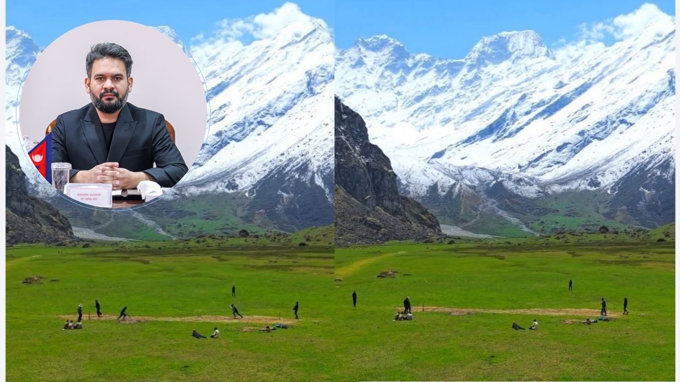 अपी हिमाल बेस क्याम्पमा क्रिकेट खेल्दै गरेको भिडियो प्रधानमन्त्री बालेन शाहले सार्वजनिक गरे