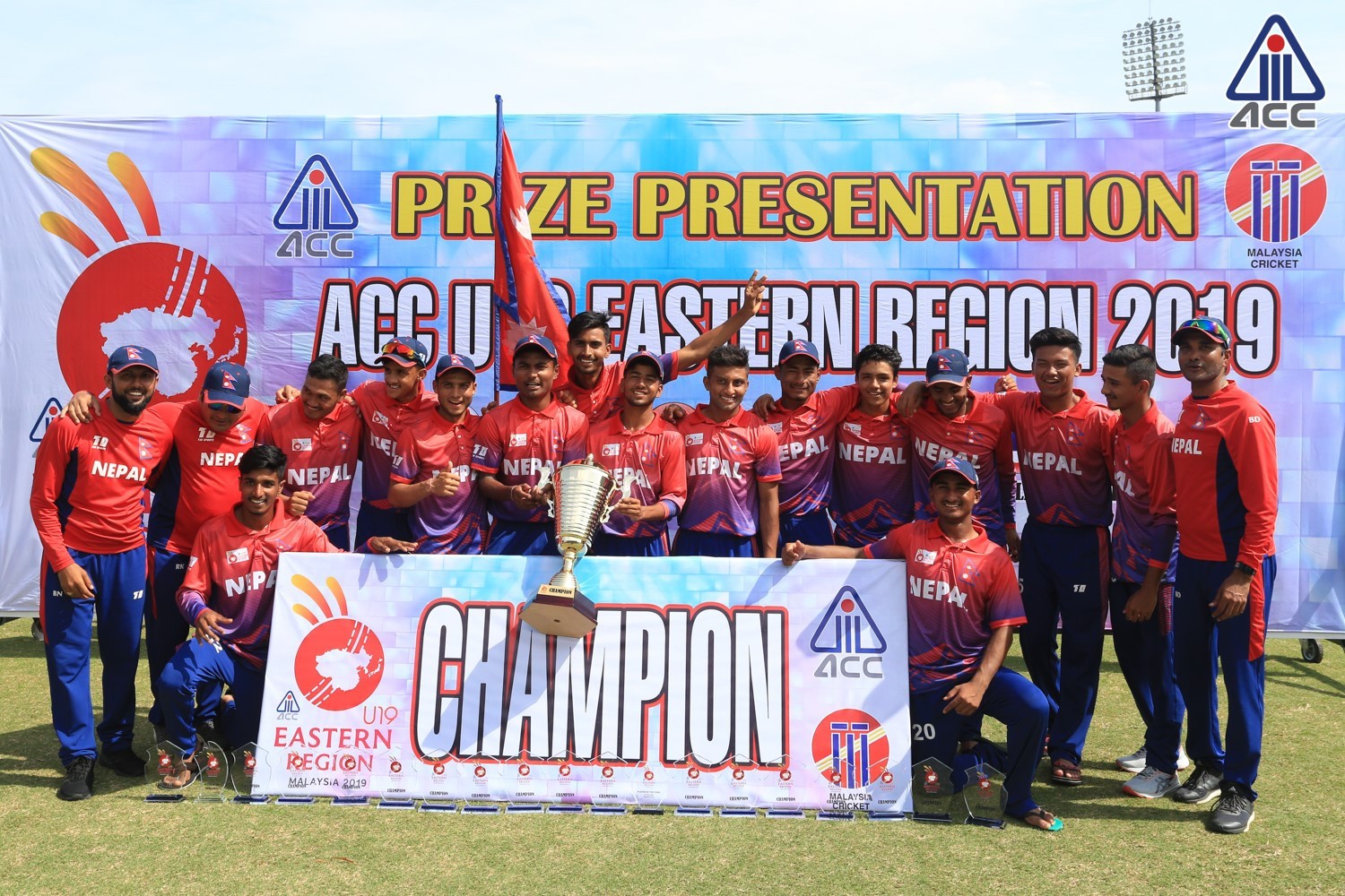 हङकङलाई हराउँदै नेपाल एसीसी यु-१९ इन्टर्न रिजन क्रिकेट प्रतियोगिताको च्याम्पियन