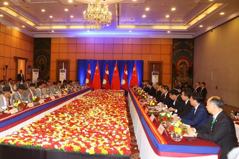 नेपाल–चीन प्रतिनिधिमण्डलस्तरीय वार्ता शुरू