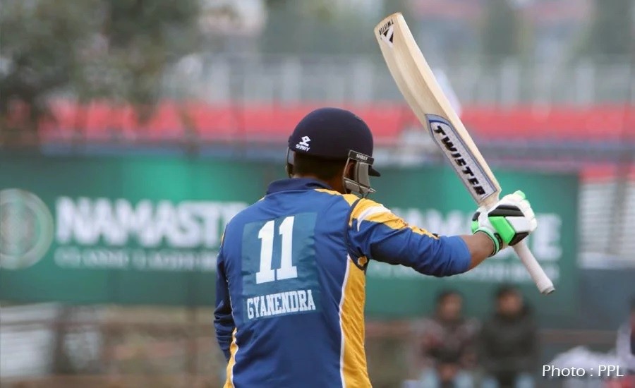 पीपीएल टी-ट्वान्टी क्रिकेटमा प्रतियोगितामा काठमाडौं गोल्डेन सँग धनगढी ब्लुज पराजित