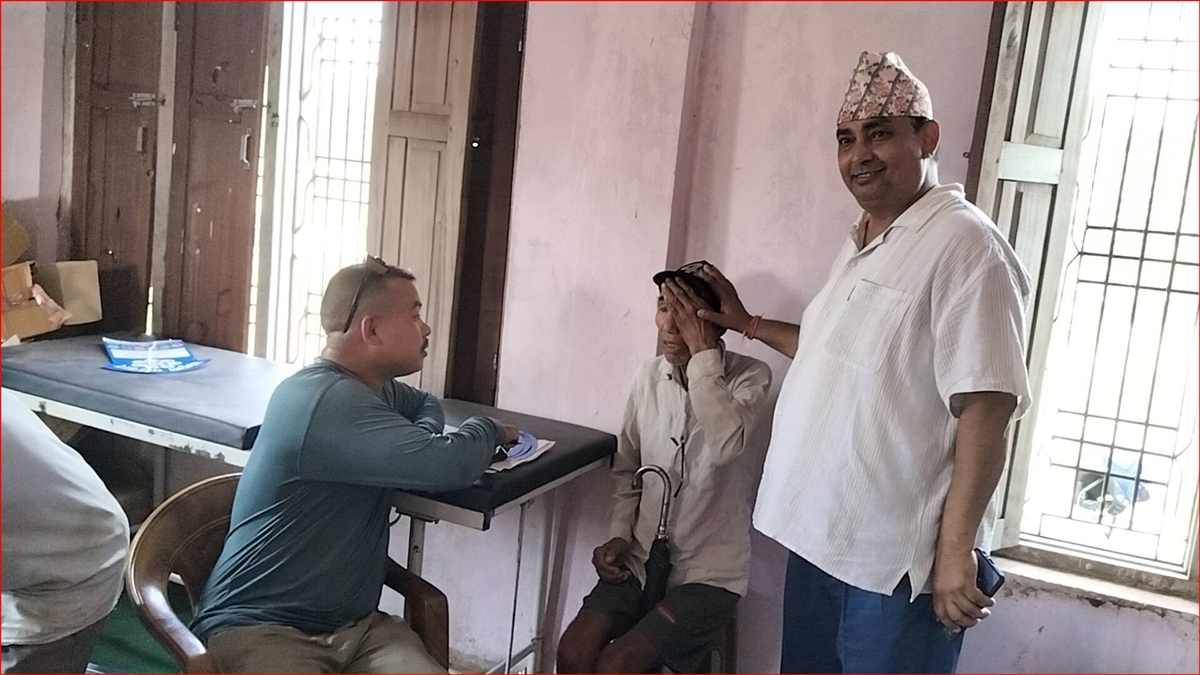 कृष्णपुरमा निःशुल्क आँखा शिविर र ओठ–तालु शल्यक्रिया छनोट कार्यक्रम सुरु