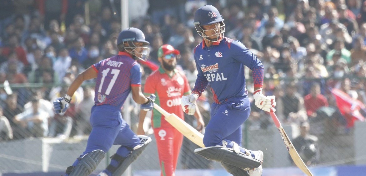 आइसिसी टी-२० विश्वकप एसिया छनोट : ओमानसँग ५ रनले नेपाल  पराजित