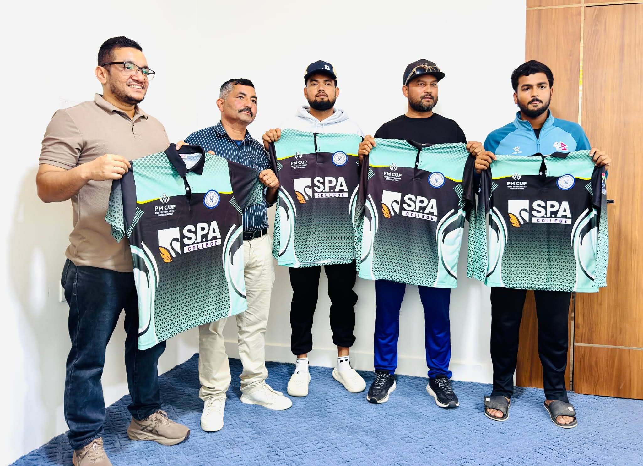 सुदूरपश्चिम क्रिकेट टोलीको जर्सी सार्वजनिक, एसपीए कलेज मुख्य प्रायोजक