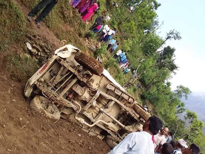 डोटीमा जिप दुर्घटना हुँदा  ६ जना घाइते
