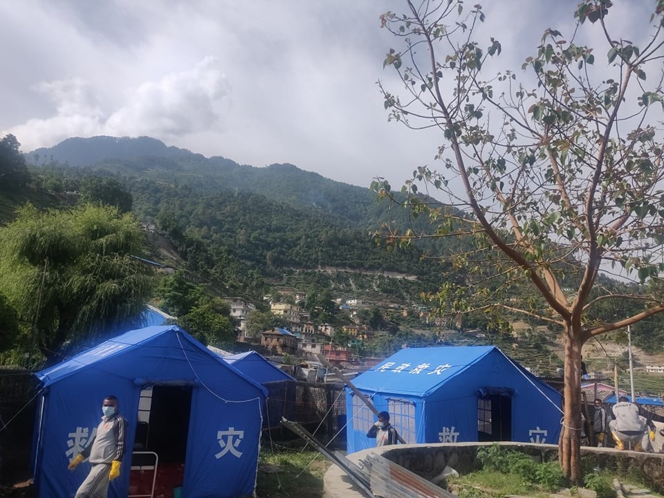 बाजुरामा नेपाली सेनाद्वारा ४ बेडको आइसोलेशन निर्माण