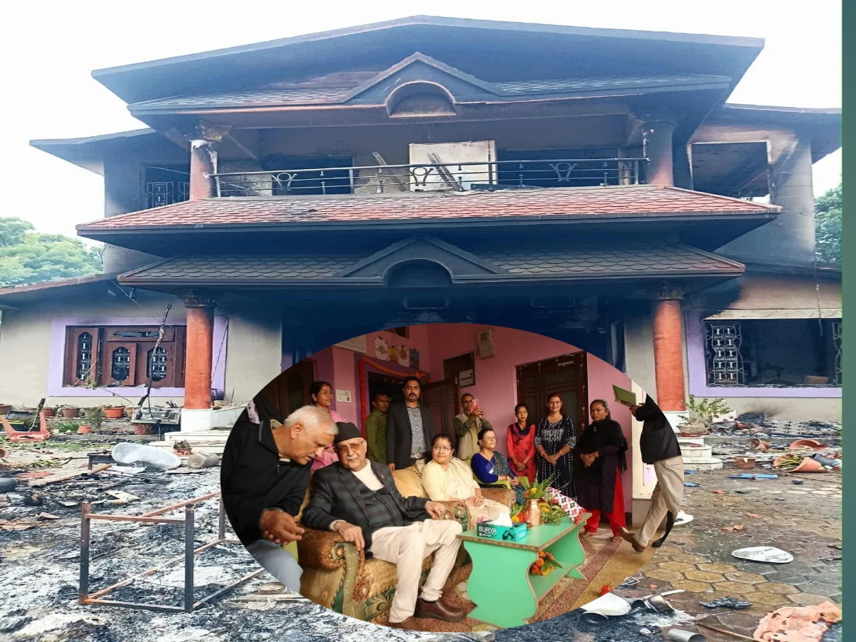 प्रचण्ड - ओली ओहोरदोहोर गरिरहने लेखराजको त्यो पुरानो घर  आगो लगाएर  नष्ट  पारे