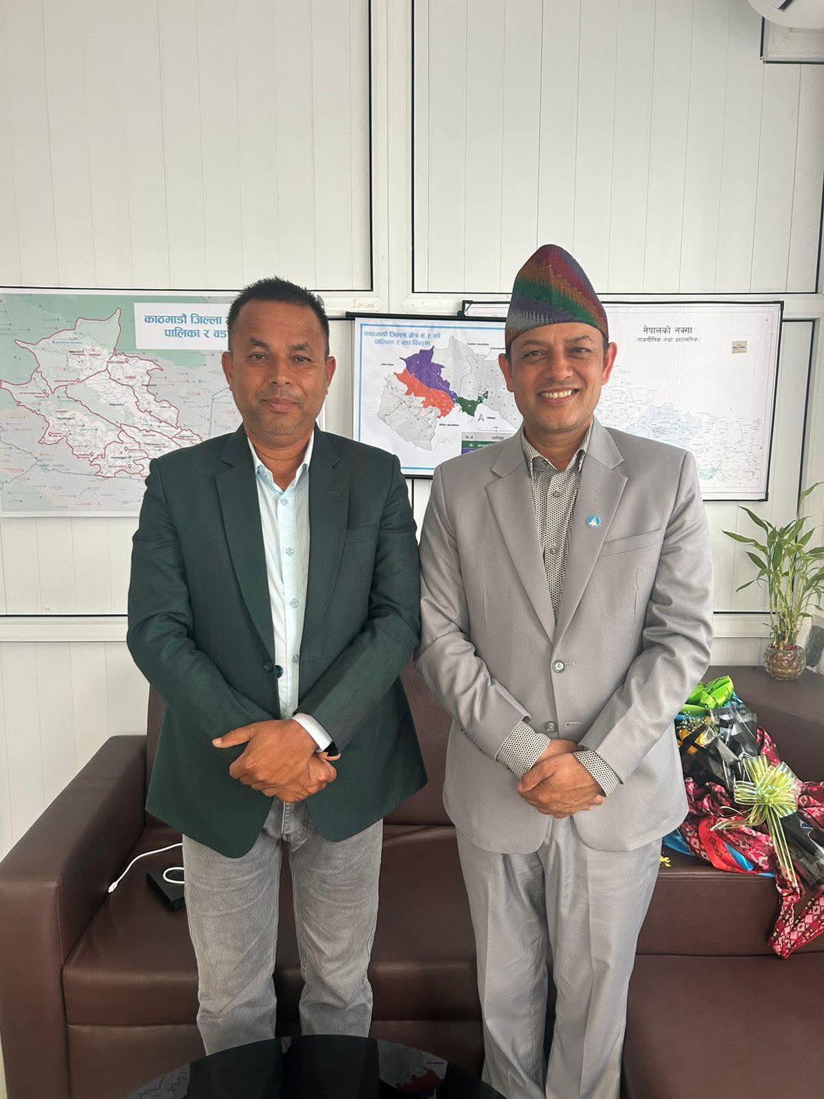 निर्वाचन जितेपछि काठमाडौं पुगे कोइराला,  क्षेत्र विकासका लागि नेतासँग छलफल