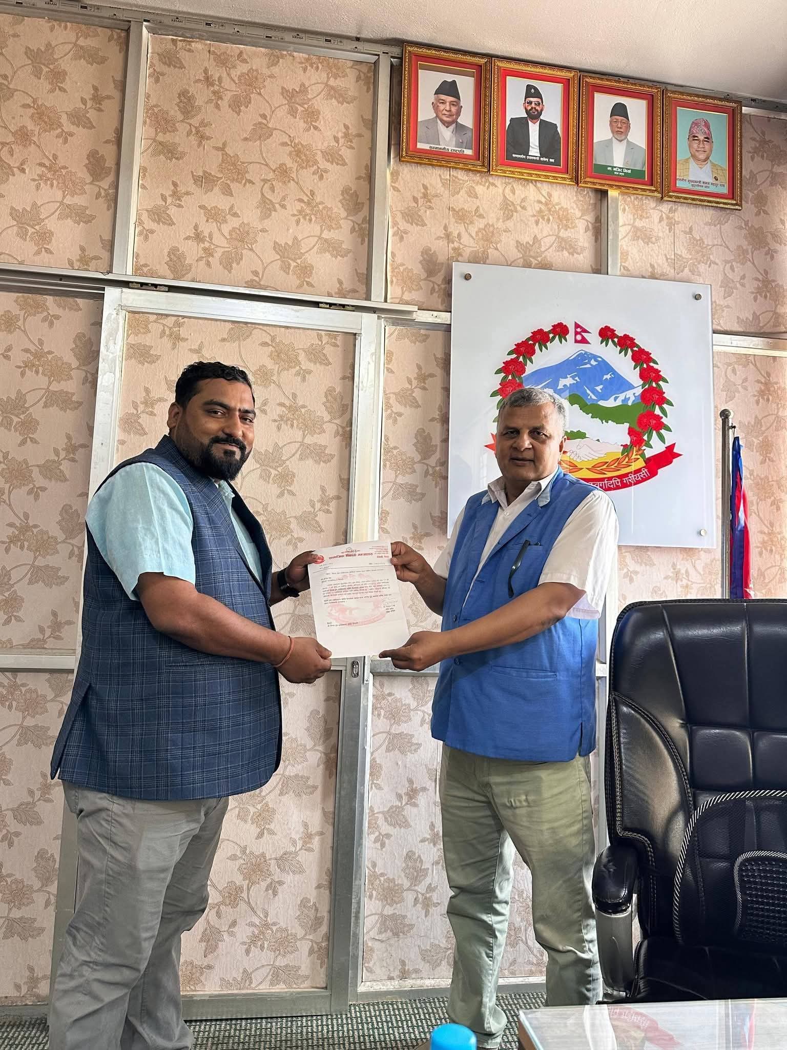 सन्तोष  सिंह जिल्ला युवा सशक्तिकरण समिति कैलालीको अध्यक्षमा मनोनीत