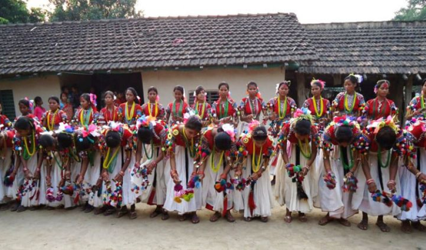 दसैँको रौनकसँगै थारू बस्तीमा सखिया नाचको उत्साह..