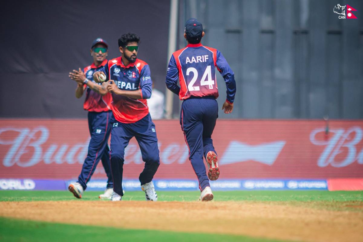 नेपालले लगातार तेस्रो हार भोग्दै टी–२० विश्वकप समूहबाट बाहिर