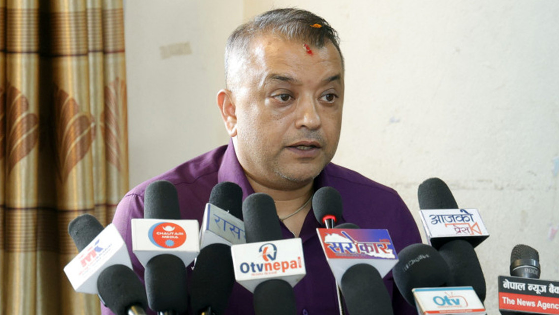 गगन थापाद्वारा १५ औँ महाधिवेशनमा कांग्रेस सभापतिमा उम्मेदवारी घोषणा