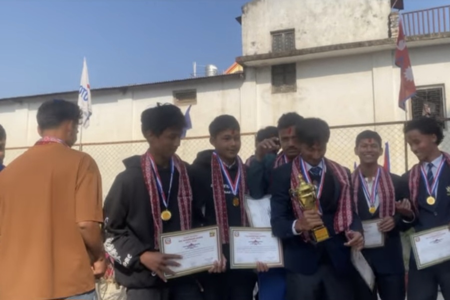 गोदावरी मा १६औं राष्ट्रपति रनिङ शिल्डमा निजी तर्फ लोटस आई मावि प्रथम