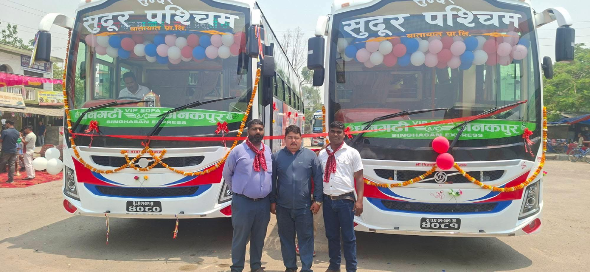 सुदूरपश्चिम–जनकपुर सीधा बस सेवा सुरु, ‘राज सिंहासन’ एसी सोफा बस सञ्चालनमा