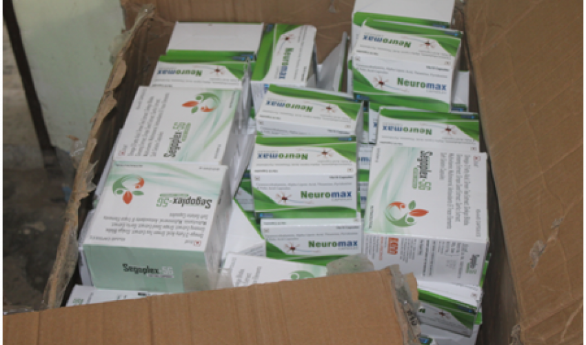 कञ्चनपुरको भीमदत्त–३ भाँसीबाट १० लाखभन्दा बढीको बेवारिसे औषधी बरामद