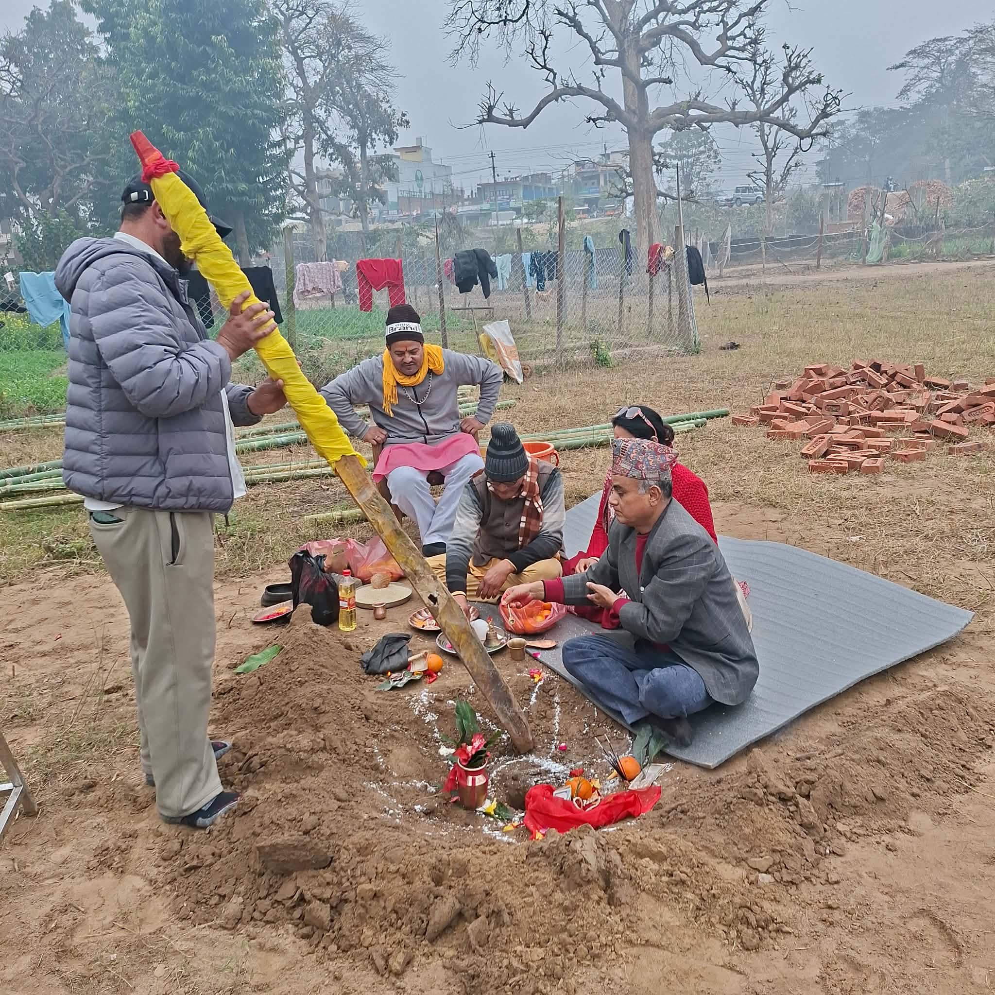 सेभ हाउसको महायज्ञको लागि मौला पुजा सम्पन्न, तयारी अन्तिम चरणमा