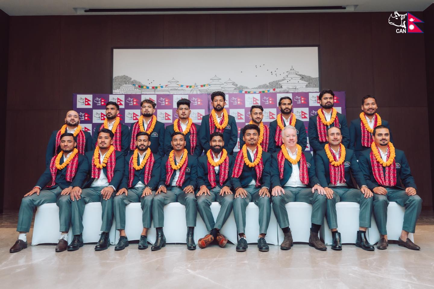 टी–२० विश्वकपका लागि भारत जाँदै गरेको  नेपाली क्रिकेट टोलीको बिदाइ